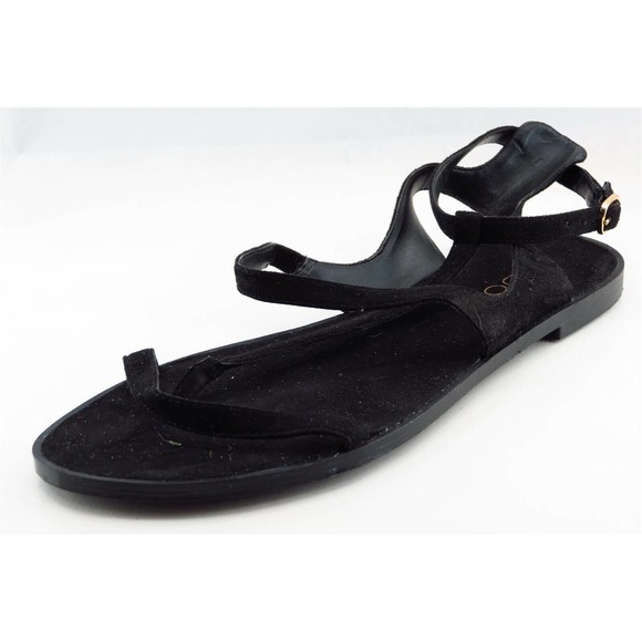 Aldo Strappy Black Synthetic Women Sandal Shoes Sz 7.5‎ M - Picture 1 of 6